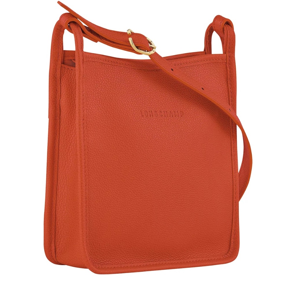 Longchamp Le Foulonné Small Zip Leather Crossbody